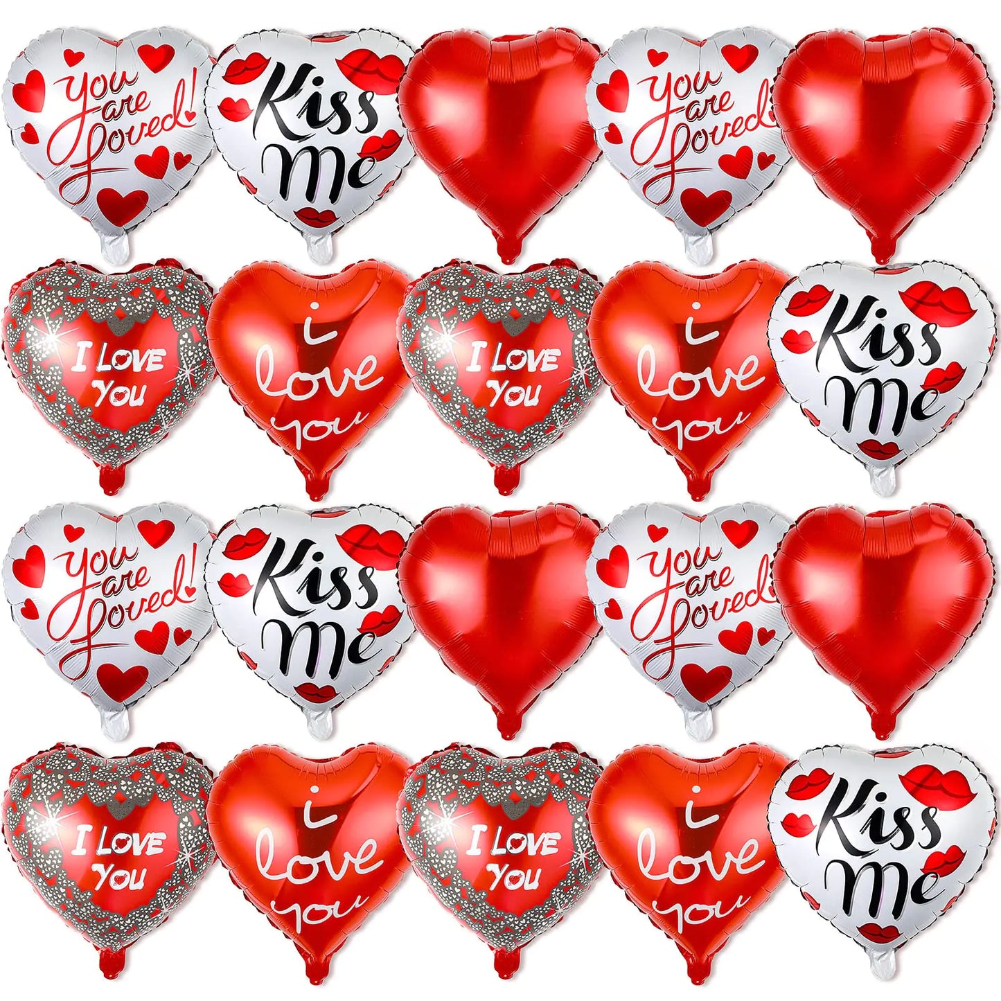 Romantic Revelations 20Pc Valentine Balloon Set