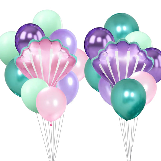 Oceanic Shell Foil Balloons
