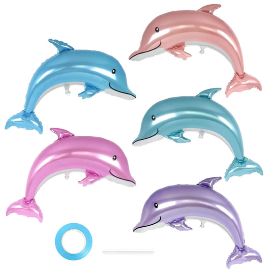 Ocean Celebration 46" Dolphin Mylar Balloon Set